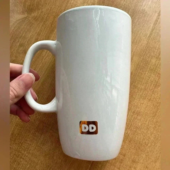 Dunkin’ Donuts Ceramic White Mug with Gold Lettering, 16 fl oz - Picture 2 of 11